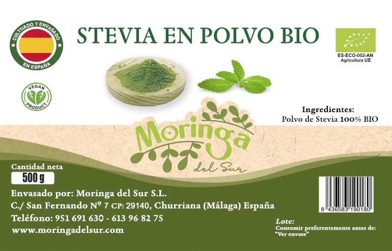 stevia en polvo bio descripción