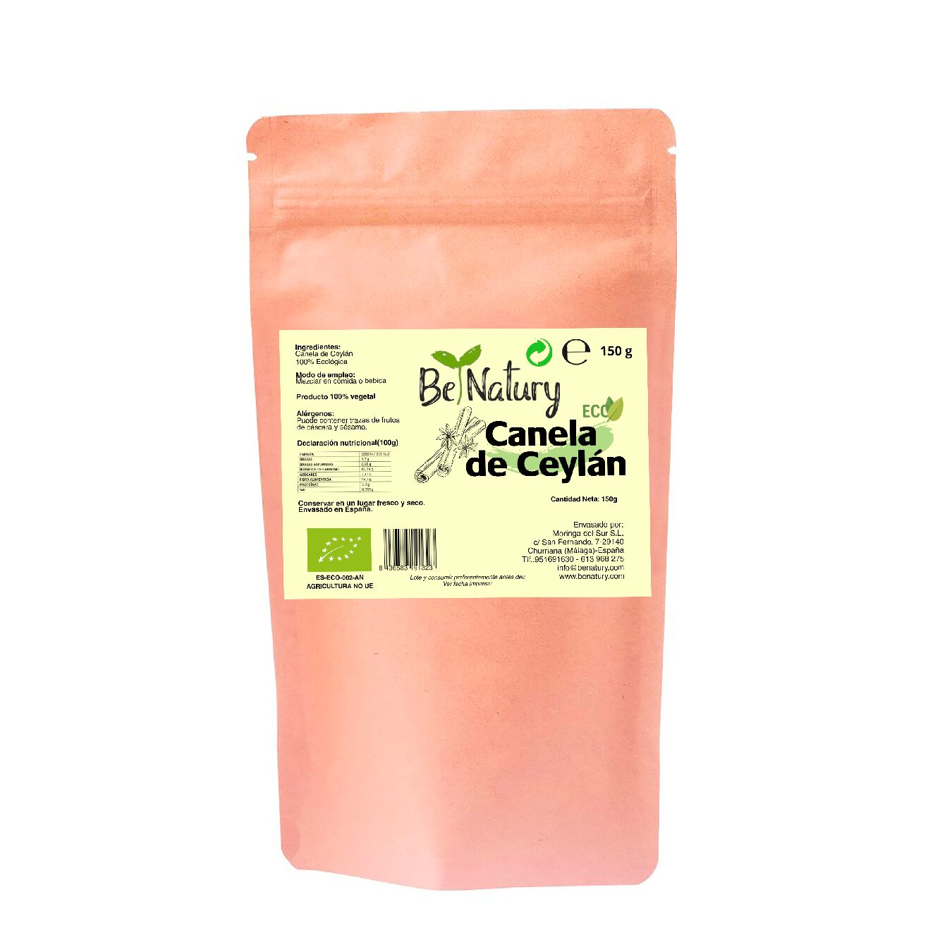 Canela de Ceilán en Polvo 150 grs – Calidad Superior 100% Eco