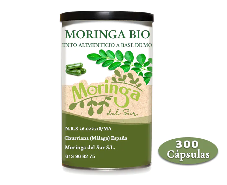 Comprar Moringa bio 300 cápsulas